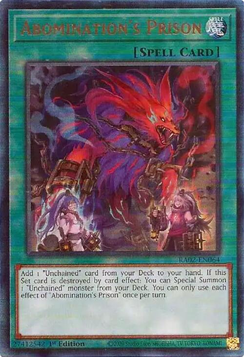 Abomination's Prison (PUR) [RA02-EN064] Prismatic Ultimate Rare | Total Play