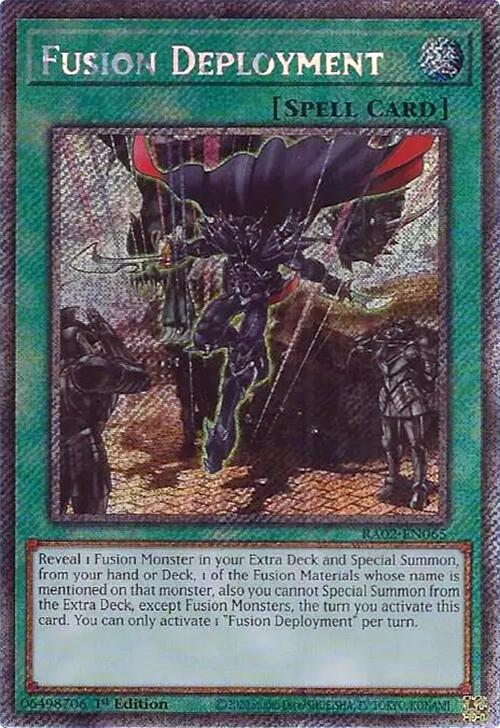 Fusion Deployment (Platinum Secret Rare) [RA02-EN065] Platinum Secret Rare | Total Play