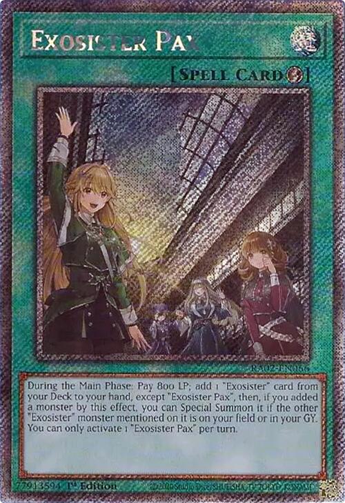 Exosister Pax (Platinum Secret Rare) [RA02-EN066] Platinum Secret Rare | Total Play