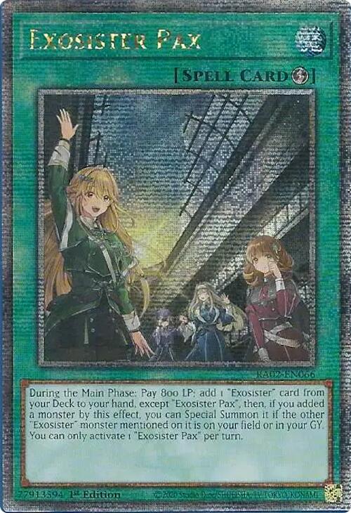 Exosister Pax (Quarter Century Secret Rare) [RA02-EN066] Quarter Century Secret Rare | Total Play