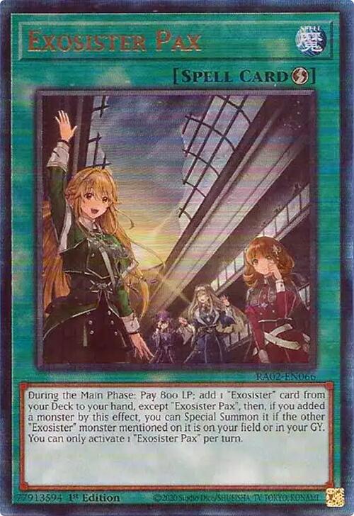 Exosister Pax (PUR) [RA02-EN066] Prismatic Ultimate Rare | Total Play
