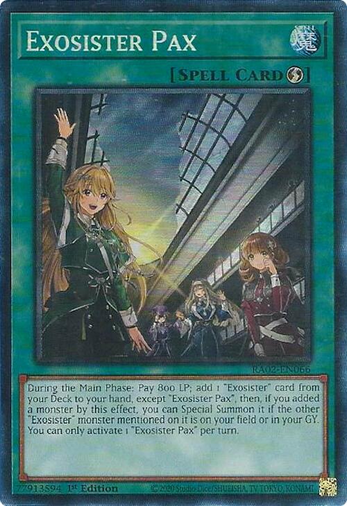 Exosister Pax (PCR) [RA02-EN066] Prismatic Collector's Rare | Total Play