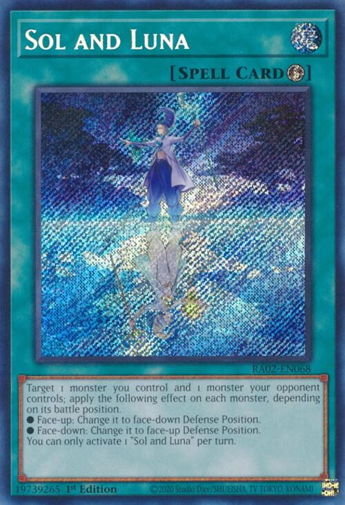 Sol and Luna (Secret Rare) [RA02-EN068] Secret Rare | Total Play