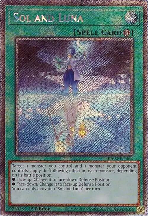 Sol and Luna (Platinum Secret Rare) [RA02-EN068] Platinum Secret Rare | Total Play