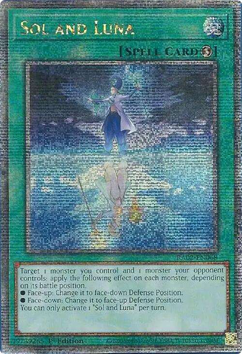 Sol and Luna (Quarter Century Secret Rare) [RA02-EN068] Quarter Century Secret Rare | Total Play