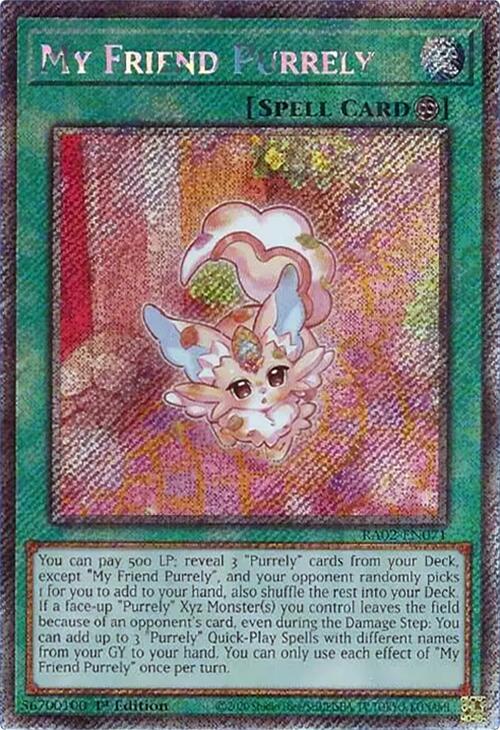 My Friend Purrely (Platinum Secret Rare) [RA02-EN071] Platinum Secret Rare | Total Play