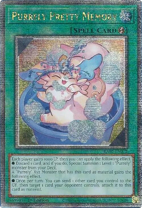 Purrely Pretty Memory (Quarter Century Secret Rare) [RA02-EN072] Quarter Century Secret Rare | Total Play