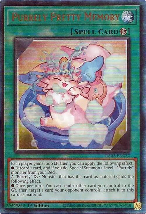 Purrely Pretty Memory (PUR) [RA02-EN072] Prismatic Ultimate Rare | Total Play