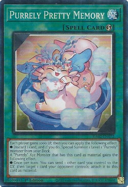 Purrely Pretty Memory (PCR) [RA02-EN072] Prismatic Collector's Rare | Total Play