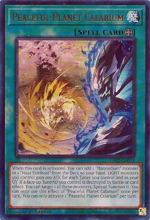 Peaceful Planet Calarium (UR) [RA02-EN074] Ultra Rare | Total Play