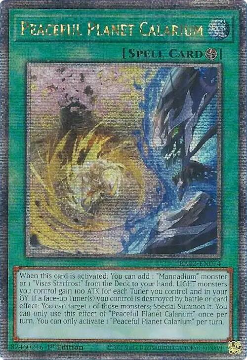 Peaceful Planet Calarium (Quarter Century Secret Rare) [RA02-EN074] Quarter Century Secret Rare | Total Play