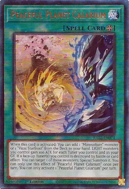 Peaceful Planet Calarium (PUR) [RA02-EN074] Prismatic Ultimate Rare | Total Play