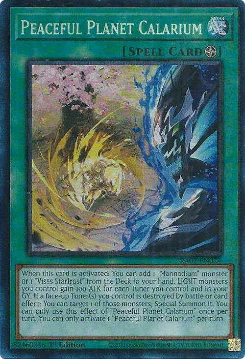 Peaceful Planet Calarium (PCR) [RA02-EN074] Prismatic Collector's Rare | Total Play