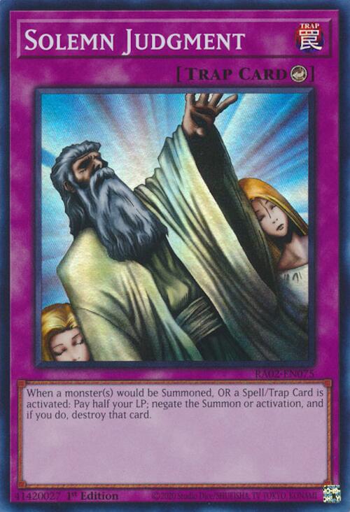 Solemn Judgment [RA02-EN075] Super Rare | Total Play