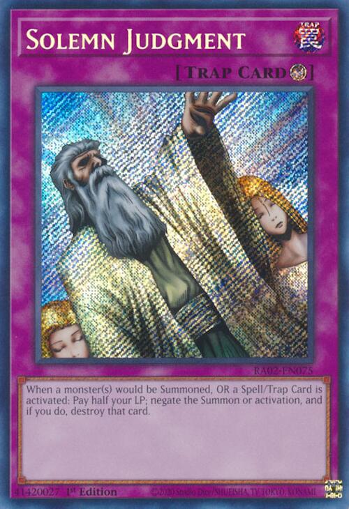 Solemn Judgment (Secret Rare) [RA02-EN075] Secret Rare | Total Play