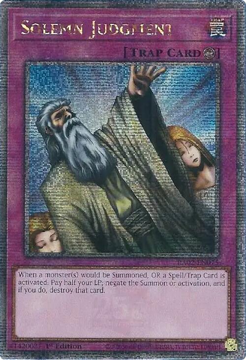 Solemn Judgment (Quarter Century Secret Rare) [RA02-EN075] Quarter Century Secret Rare | Total Play