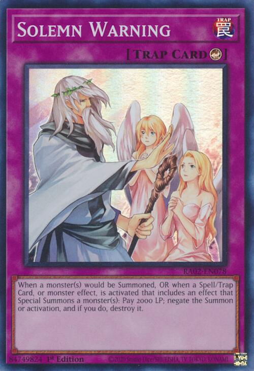Solemn Warning [RA02-EN078] Super Rare | Total Play