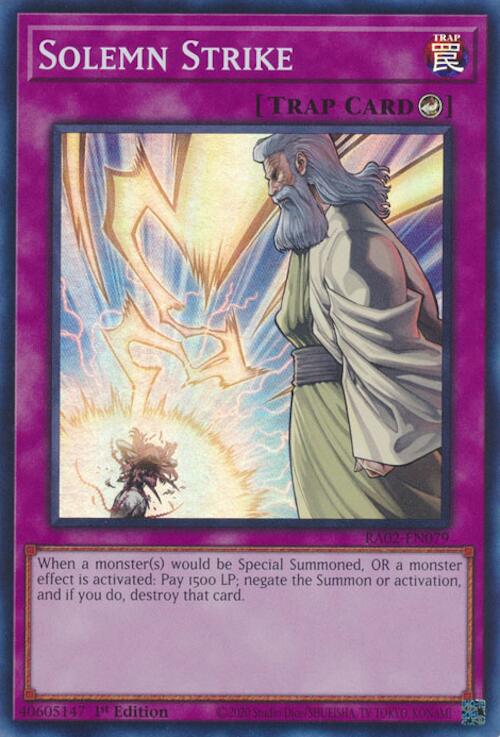 Solemn Strike [RA02-EN079] Super Rare | Total Play