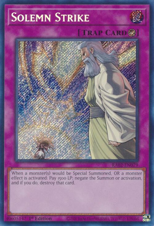 Solemn Strike (Secret Rare) [RA02-EN079] Secret Rare | Total Play