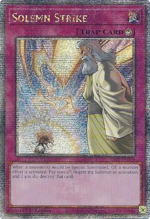 Solemn Strike (Quarter Century Secret Rare) [RA02-EN079] Quarter Century Secret Rare | Total Play