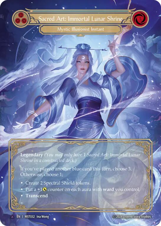 Sacred Art: Immortal Lunar Shrine // Inner Chi (Marvel) [MST032] (Part the Mistveil)  Cold Foil | Total Play