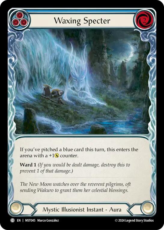 Waxing Specter (Blue) [MST045] (Part the Mistveil) | Total Play