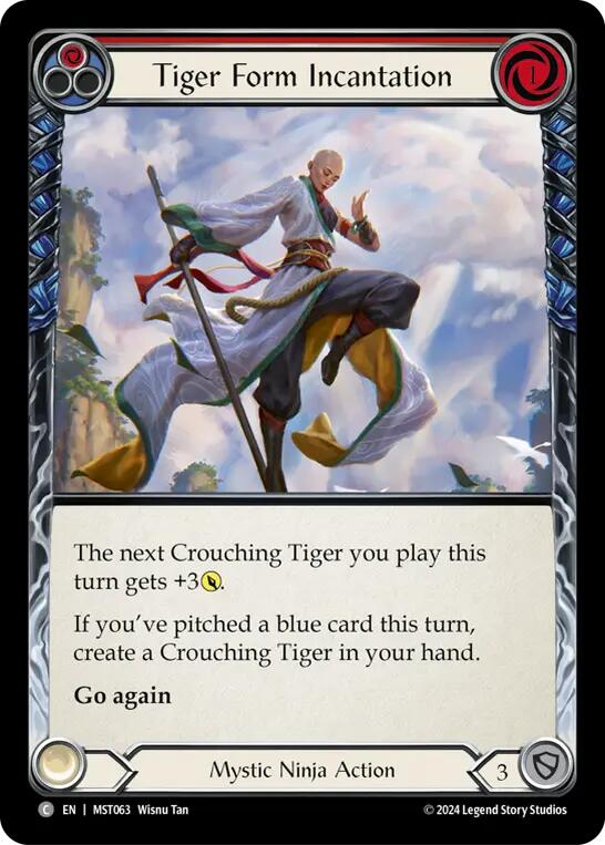 Tiger Form Incantation (Red) [MST063] (Part the Mistveil)  Rainbow Foil | Total Play