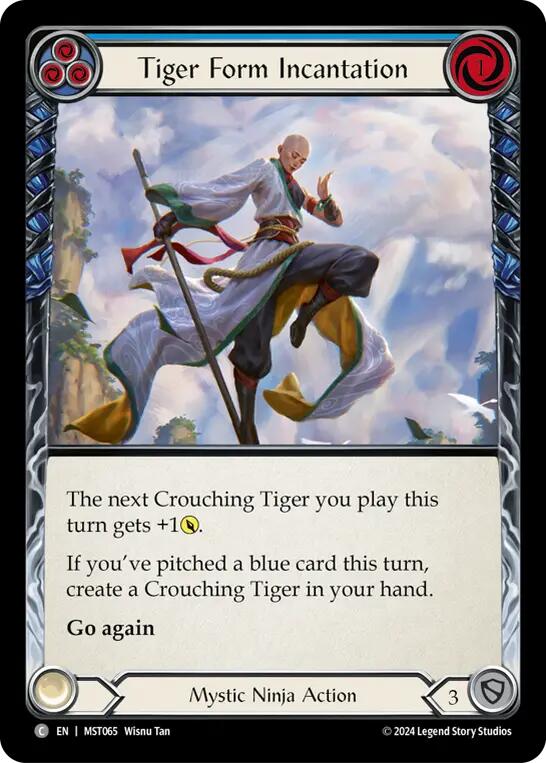 Tiger Form Incantation (Blue) [MST065] (Part the Mistveil) | Total Play