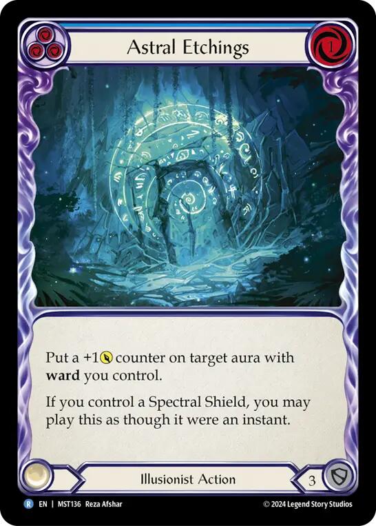 Astral Etchings (Blue) [MST136] (Part the Mistveil) | Total Play