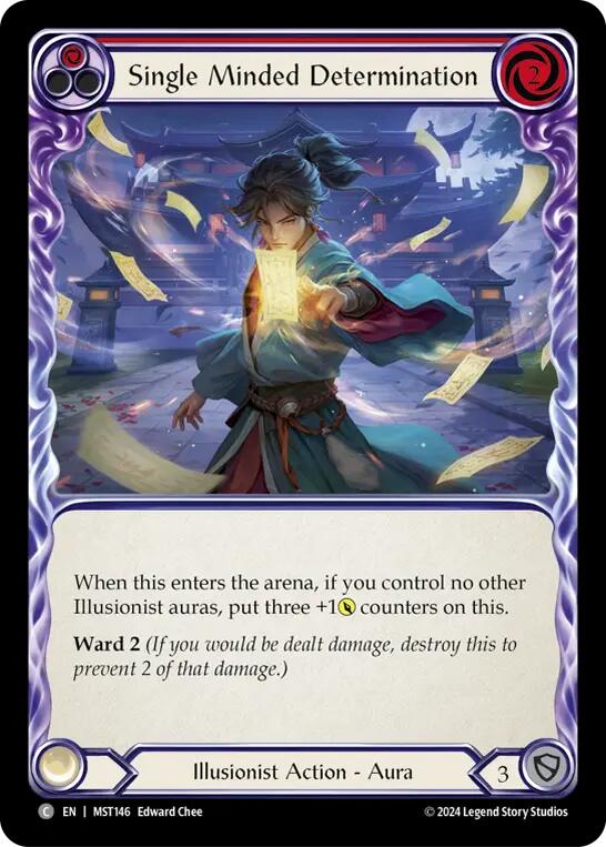 Single Minded Determination (Red) [MST146] (Part the Mistveil) | Total Play