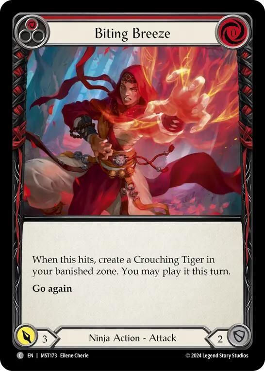 Biting Breeze (Red) [MST173] (Part the Mistveil)  Rainbow Foil | Total Play