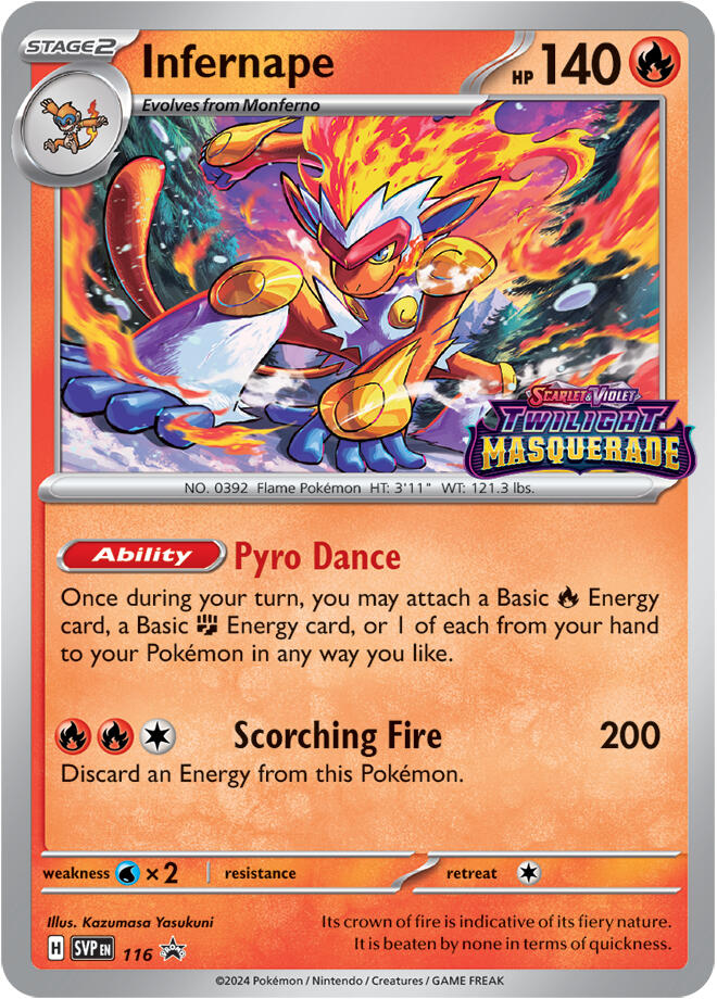 Infernape (116) [Scarlet & Violet: Black Star Promos] | Total Play