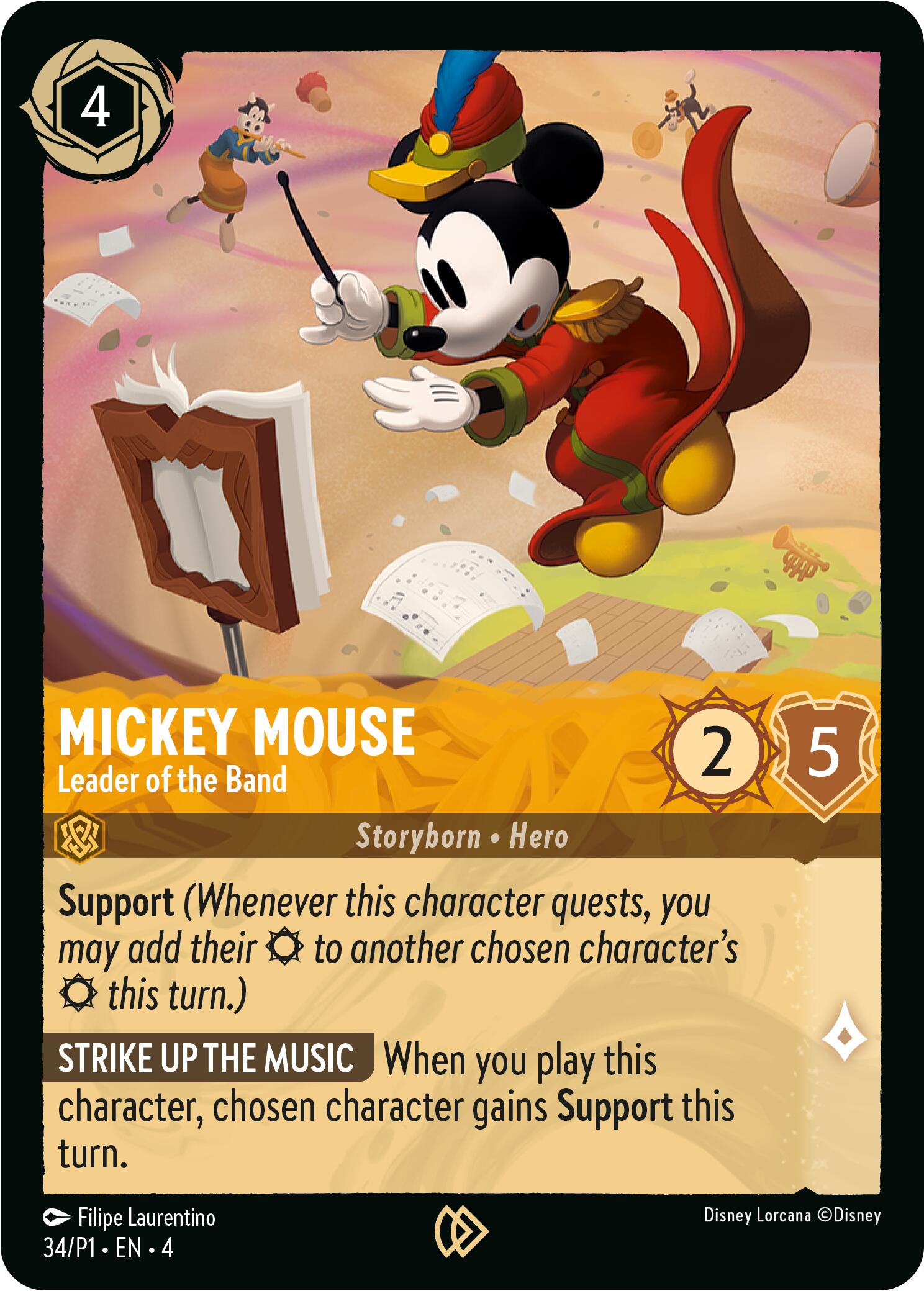 Mickey Mouse - Leader of the Band (34) [Promo Cards] | Total Play