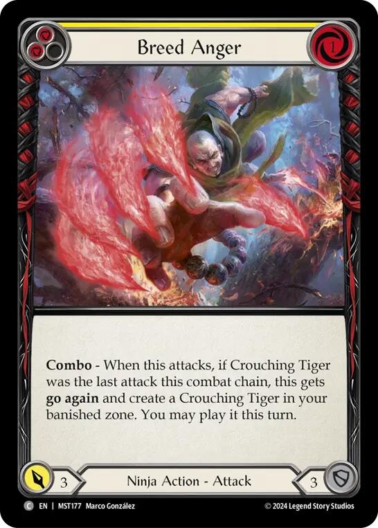 Breed Anger (Yellow) [MST177] (Part the Mistveil) | Total Play