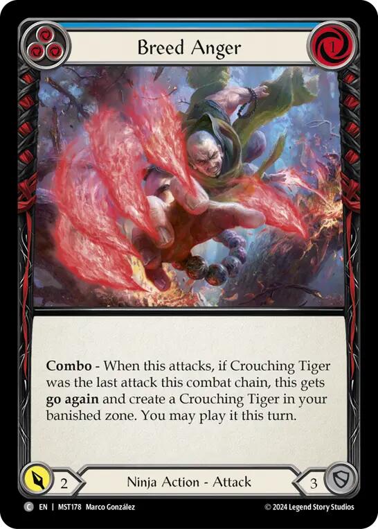 Breed Anger (Blue) [MST178] (Part the Mistveil) | Total Play
