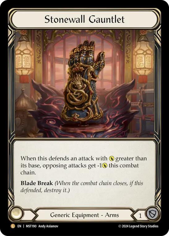 Stonewall Gauntlet [MST190] (Part the Mistveil)  Cold Foil | Total Play