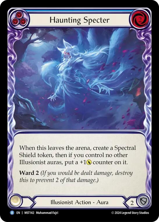 Haunting Specter (Blue) [MST142] (Part the Mistveil)  Rainbow Foil | Total Play