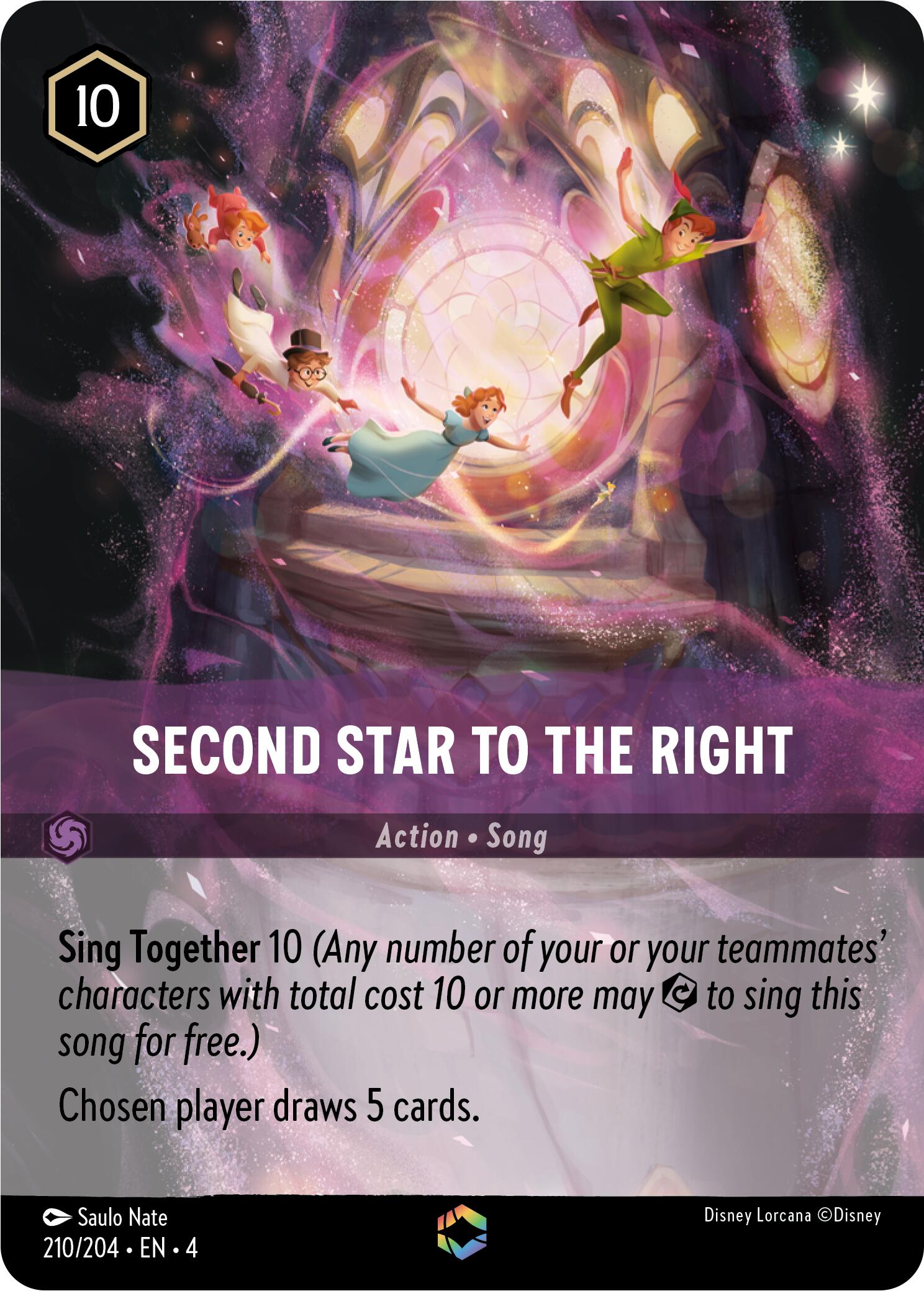 Second Star to the Right (Enchanted) (210/204) [Ursula's Return] | Total Play