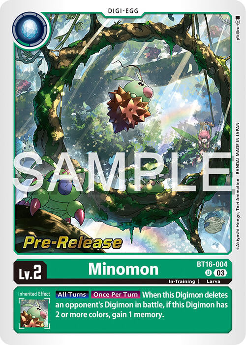 Minomon [BT16-004] [Beginning Observer Pre-Release Promos] | Total Play