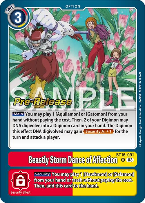 Beastly Storm Dance of Affection [BT16-091] [Beginning Observer Pre-Release Promos] | Total Play