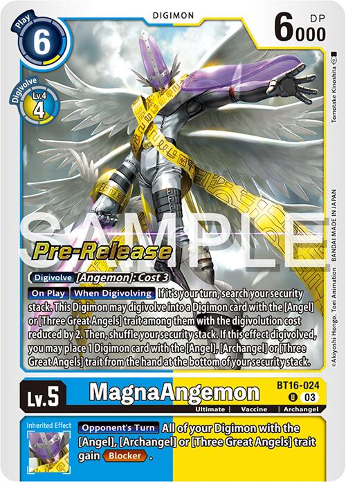 MagnaAngemon [BT16-024] [Beginning Observer Pre-Release Promos] | Total Play