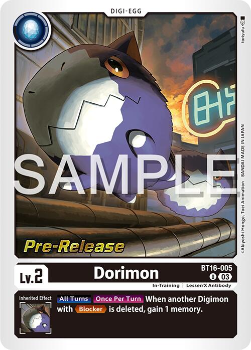 Dorimon [BT16-005] [Beginning Observer Pre-Release Promos] | Total Play