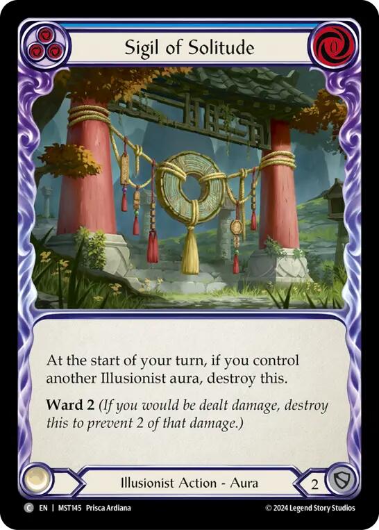 Sigil of Solitude (Blue) [MST145] (Part the Mistveil) | Total Play