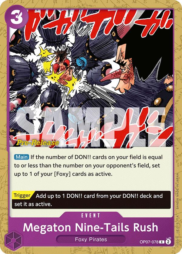 Megaton Nine-Tails Rush [500 Years in the Future Pre-Release Cards] | Total Play