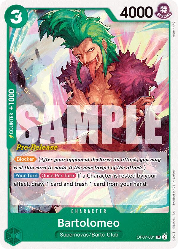 Bartolomeo [500 Years in the Future Pre-Release Cards] | Total Play