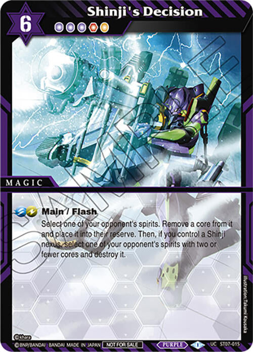 Shinji's Decision (Textured Foil) (ST07-015) [Launch & Event Promos] | Total Play
