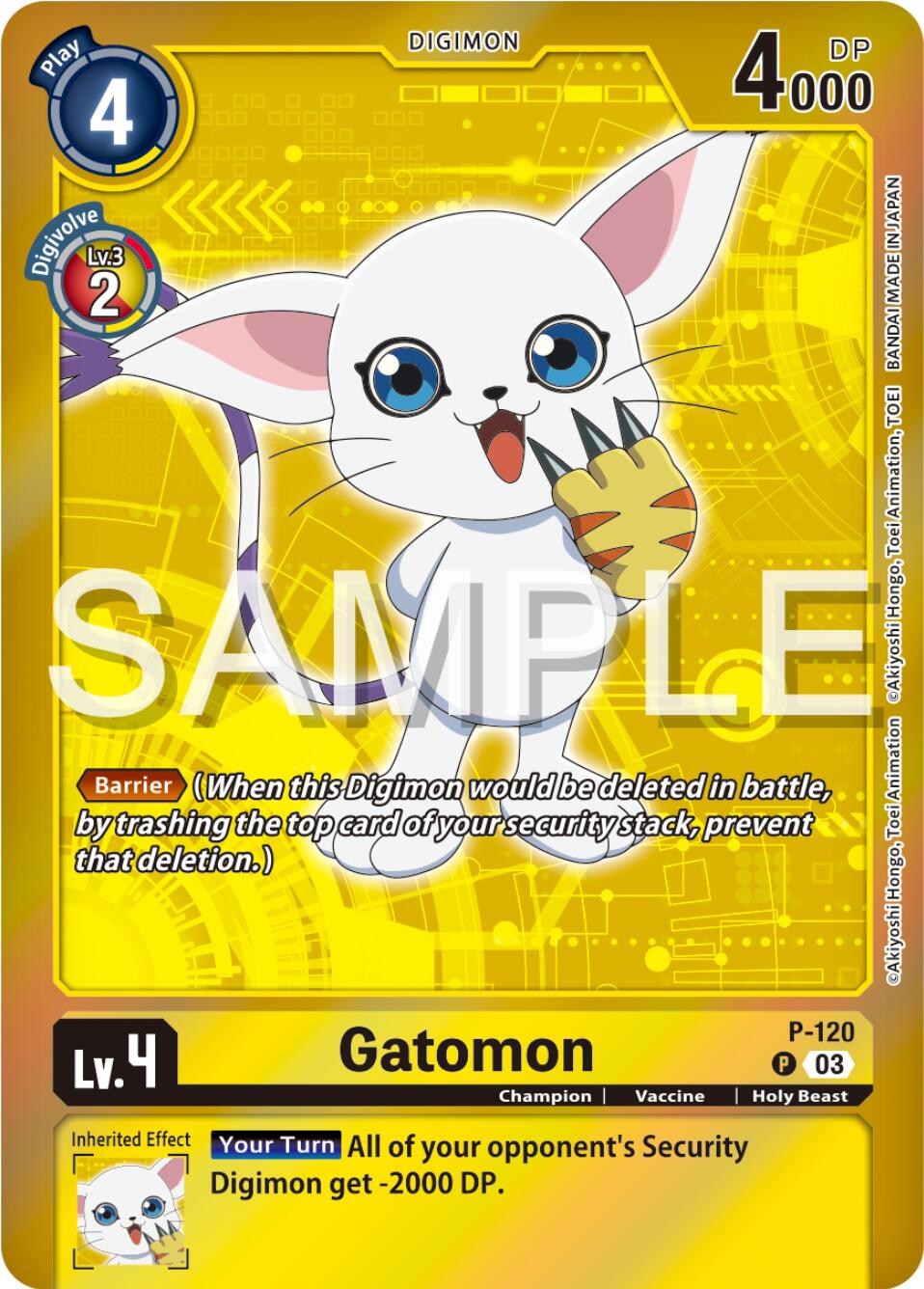 Gatomon [P-120] - P-120 (Digimon Adventure Box 2024) [Promotional Cards] | Total Play