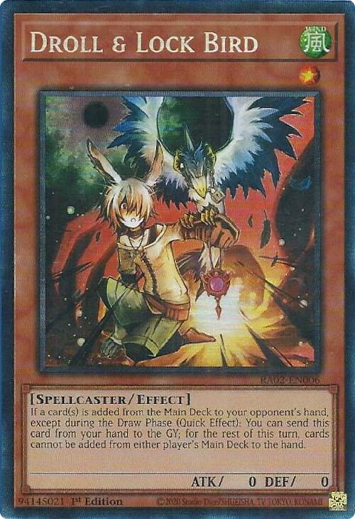 Droll & Lock Bird (PCR) [RA02-EN006] Prismatic Collector's Rare | Total Play