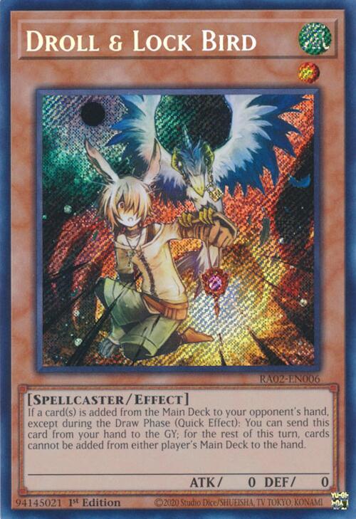 Droll & Lock Bird (Secret Rare) [RA02-EN006] Secret Rare | Total Play