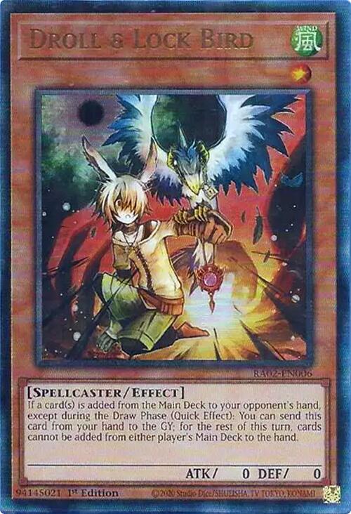 Droll & Lock Bird (PUR) [RA02-EN006] Prismatic Ultimate Rare | Total Play